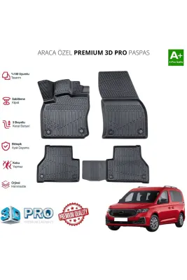 3D PASPAS SİYAH FORD CONNECT 2015+