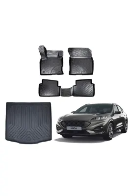3D PASPAS SİYAH FURD KUGA 2020+