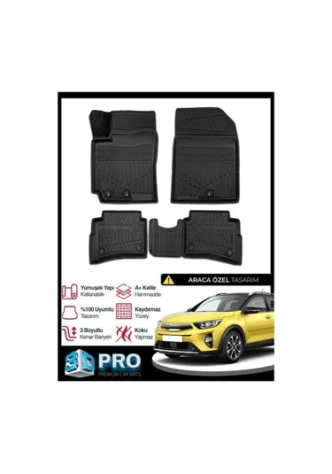 3D PASPAS SİYAH KIA STONIC 2018++