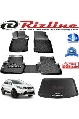 3D PASPAS SİYAH NISSAN QASHQAI 2014+