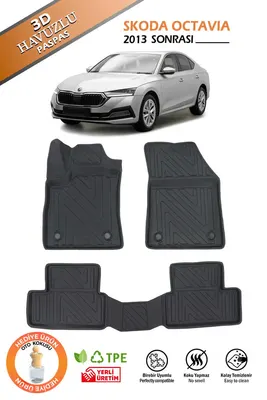 3D PASPAS SİYAH SKODA OCTAVIA 2013-2020