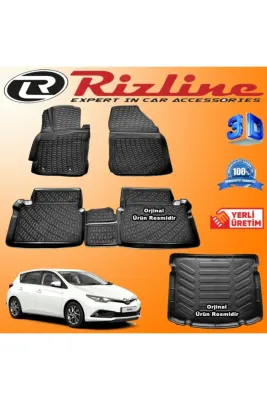 3D PASPAS SİYAH TOYOTA AURIS 2013-2018