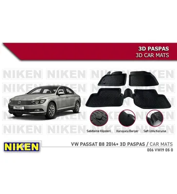3D PASPAS SİYAH VOLKSWAGEN PASSAT B7 2011-2015