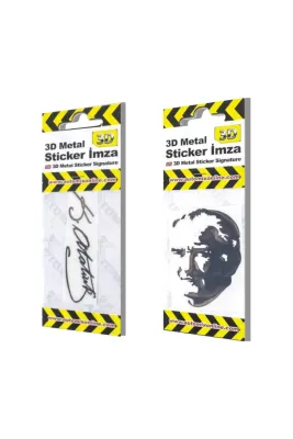 KÜÇÜK ATATÜRK İMZA STİCKER 5Lİ PAKET
