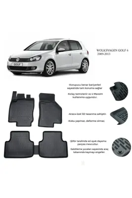VOLKSWAGEN GOLF 6 2009-2013 3D PASPAS