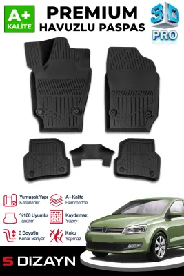 VOLKSWAGEN POLO 2009-2017 3D PASPAS